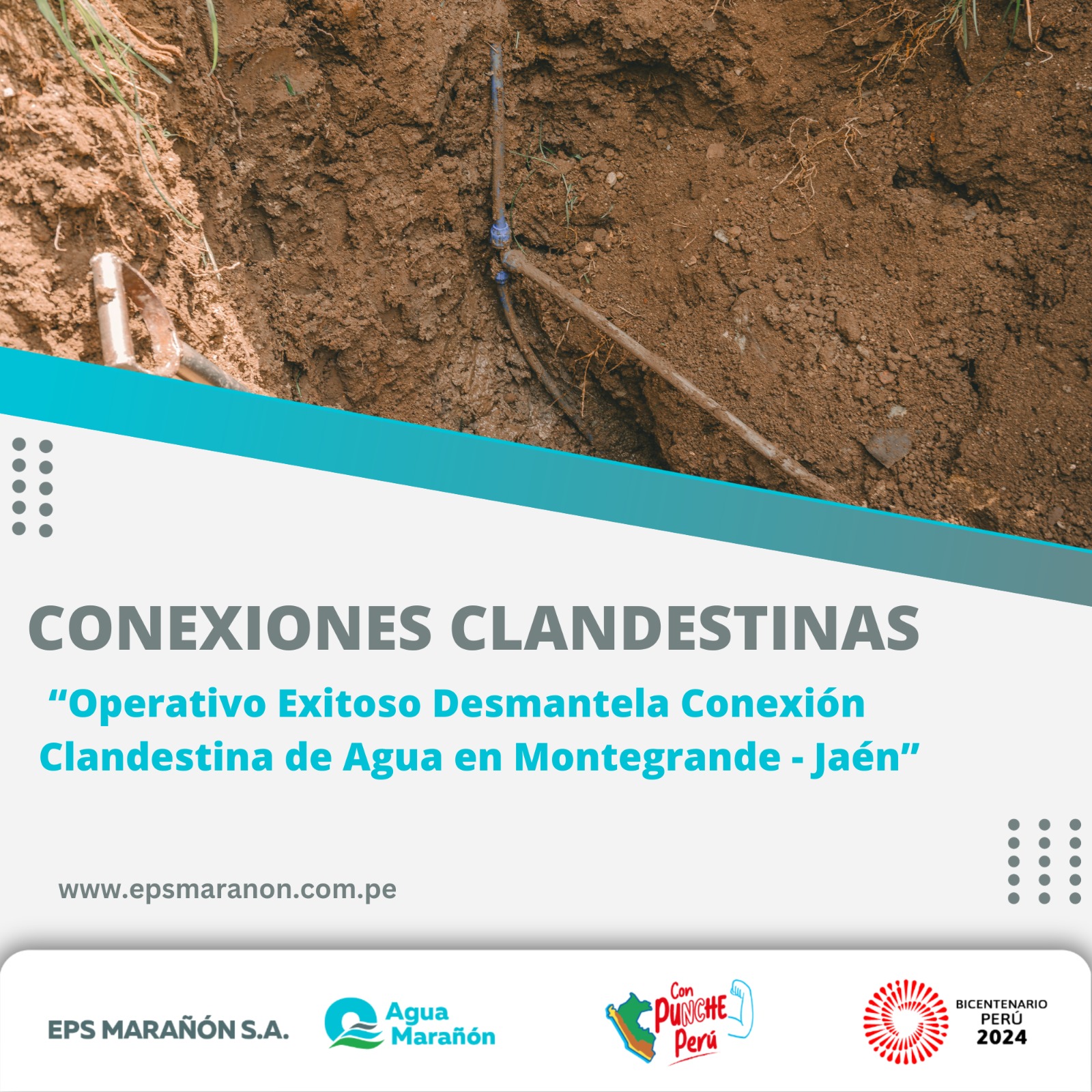 𝐎𝐩𝐞𝐫𝐚𝐭𝐢𝐯𝐨 𝐄𝐱𝐢𝐭𝐨𝐬𝐨 𝐃𝐞𝐬𝐦𝐚𝐧𝐭𝐞𝐥𝐚 𝐂𝐨𝐧𝐞𝐱𝐢𝐨́𝐧 𝐂𝐥𝐚𝐧𝐝𝐞𝐬𝐭𝐢𝐧𝐚 𝐝𝐞 𝐀𝐠𝐮𝐚 𝐞𝐧 𝐌𝐨𝐧𝐭𝐞𝐠𝐫𝐚𝐧𝐝𝐞 - 𝐉𝐚𝐞́𝐧